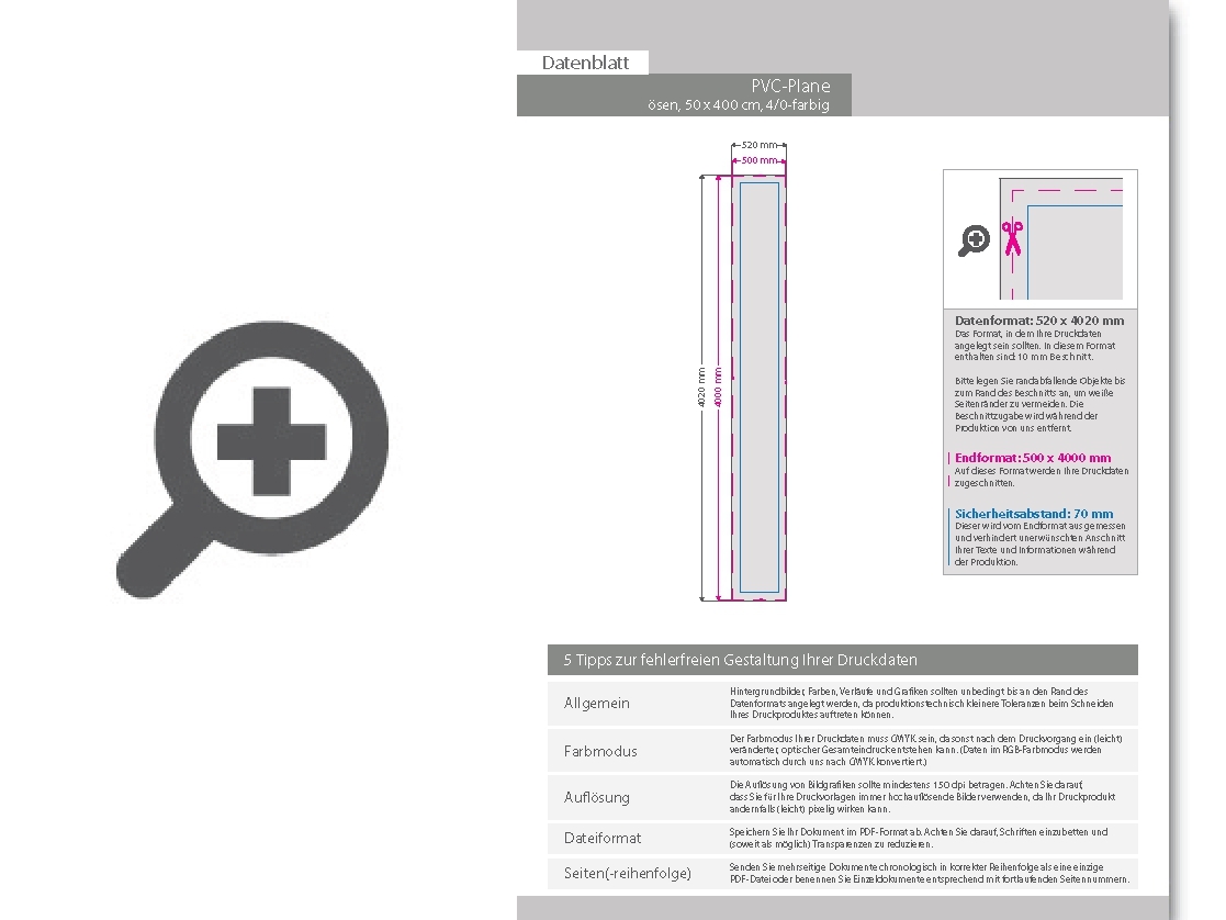 Product Bild hochwertige_pvc-plane_50_x_400_cm__4_0-farbig_bedruckt____sen_im_abstand_von_50_cm_links_und_rechts